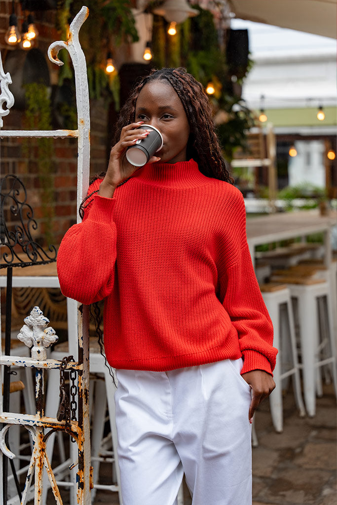 Paige Sweater - Scarlet