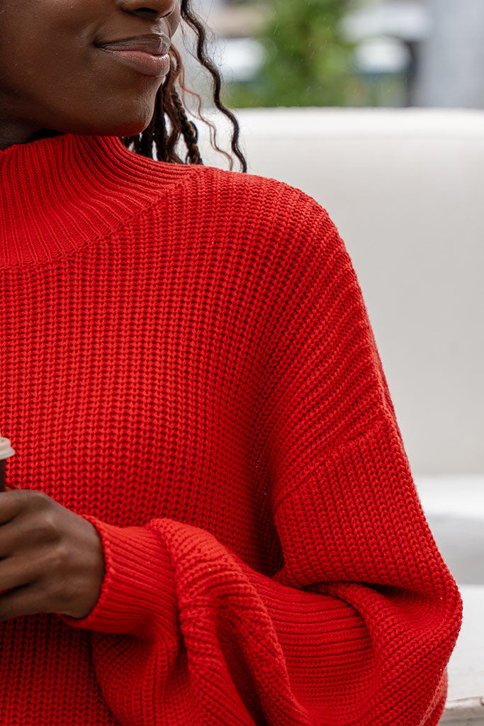 Paige Sweater - Scarlet