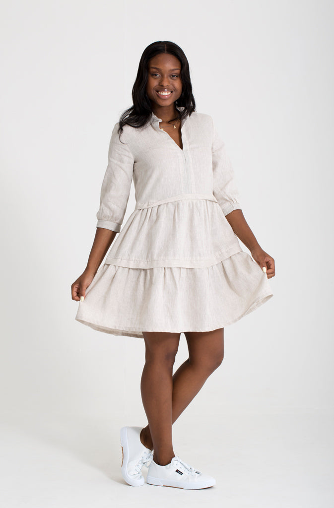 Hayden Dress - Natural Linen
