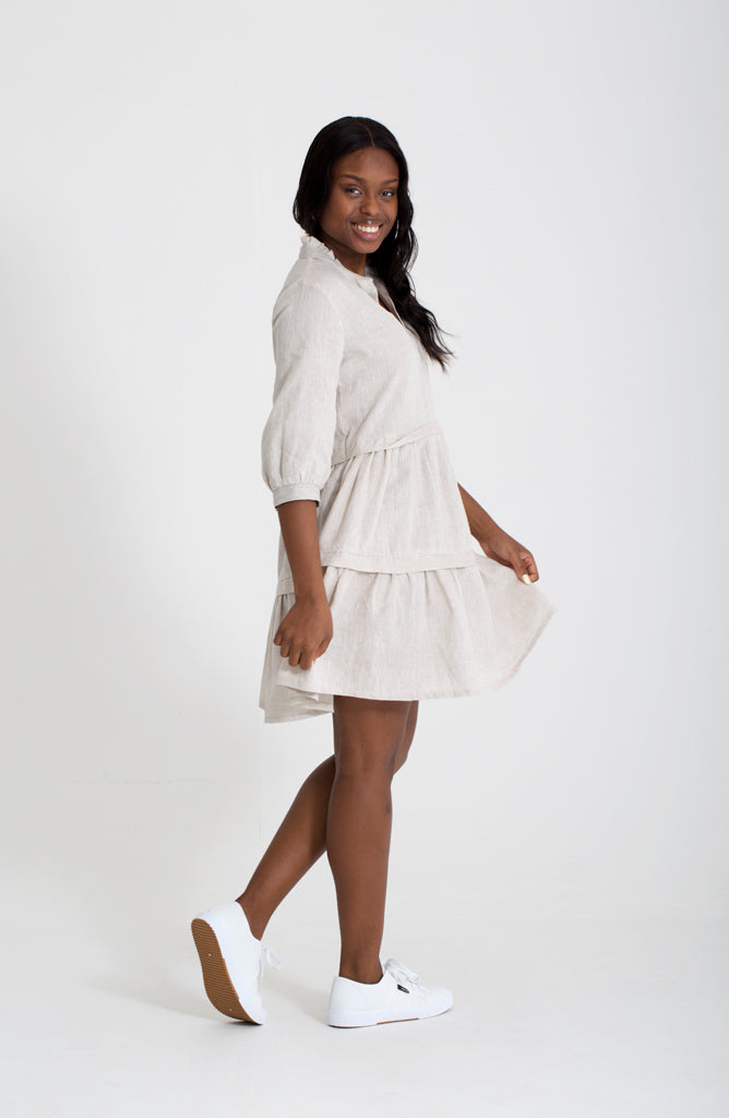 Hayden Dress - Natural Linen