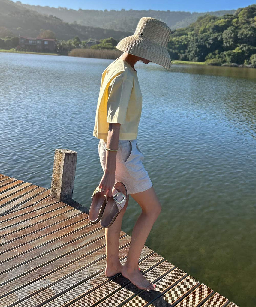 Taylor crop top butter yellow
