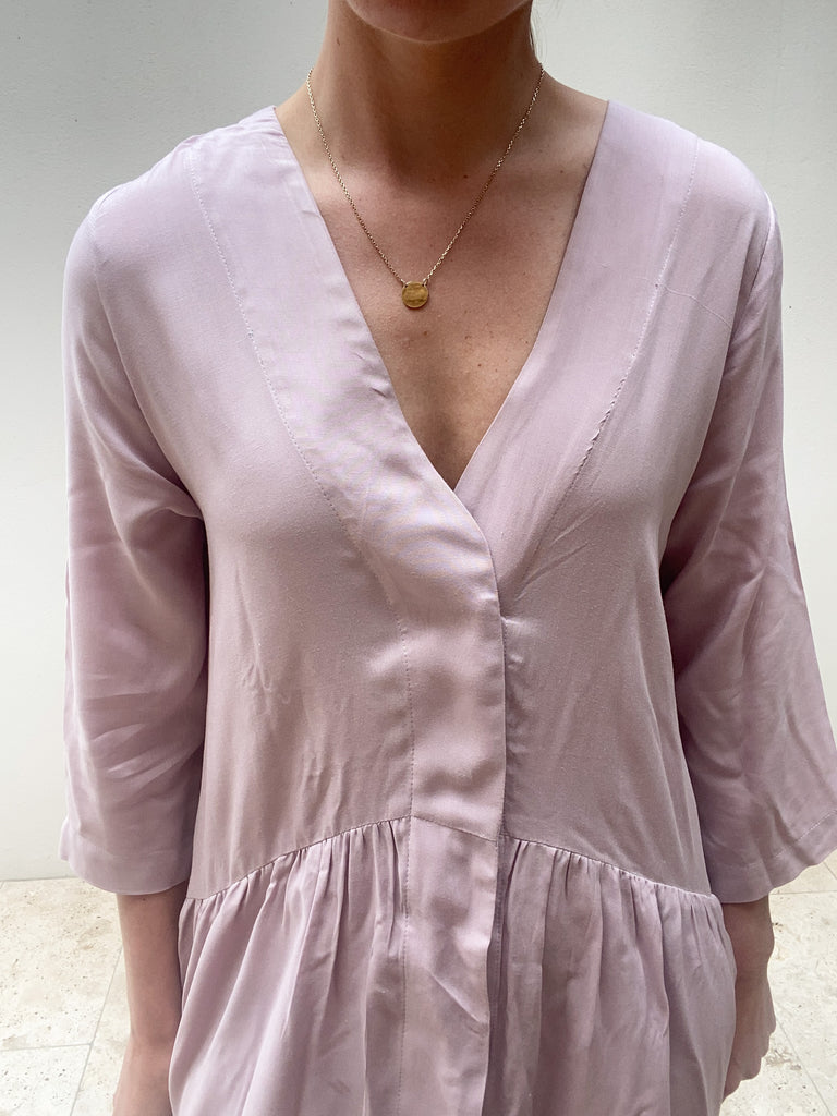 Petal Dress - Lavender Rayon