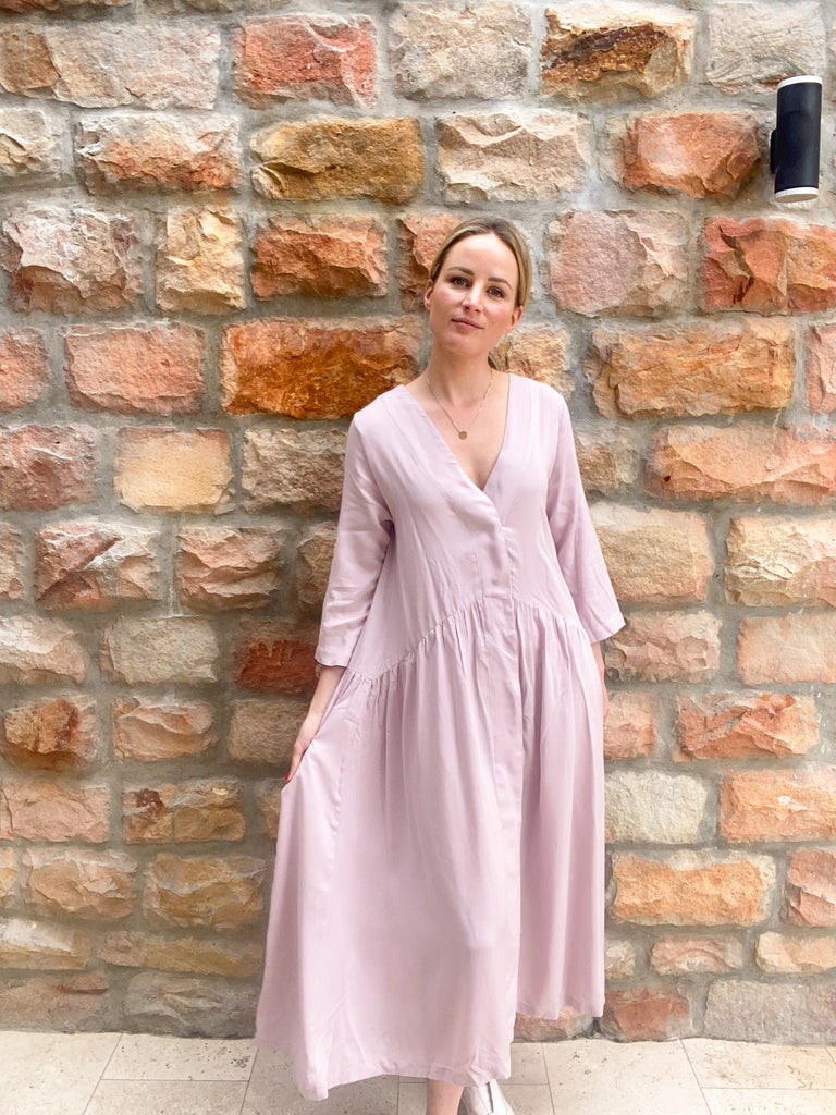 Petal Dress - Lavender Rayon