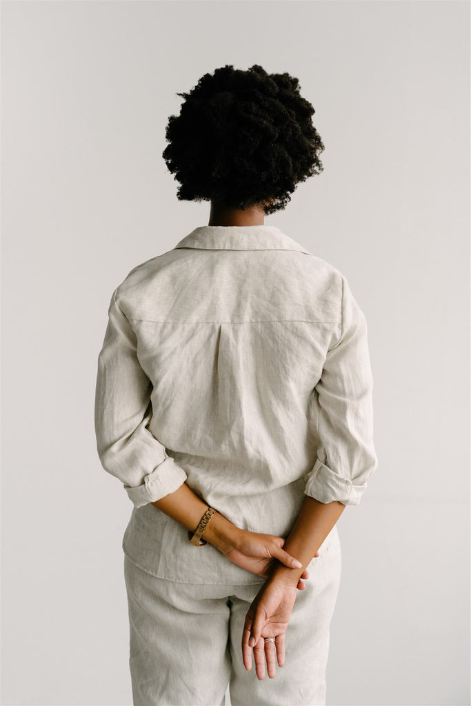 Shirley Shirt - Natural Linen