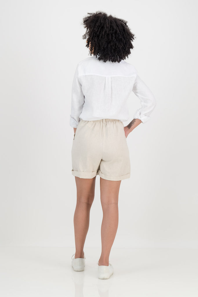 Parker Shorts - Natural Linen
